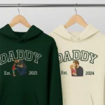 Customized Dad Hoodie with Photo - Image 2