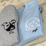Personalized Dog Portrait Outline Embroidered Sweatshirt - Image 5