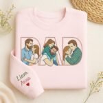 Embroidered Custom DAD Sweatshirt - Image 3
