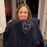 Personalized Dog Portrait Outline Embroidered Sweatshirt - Image 2
