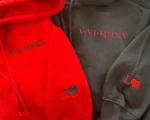 Roman Numeral Embroidered Matching Hoodie - Image 2