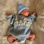 Hand Embroidered Kids Name Sweater