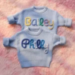 Hand Embroidered Kids Name Sweater - Image 2